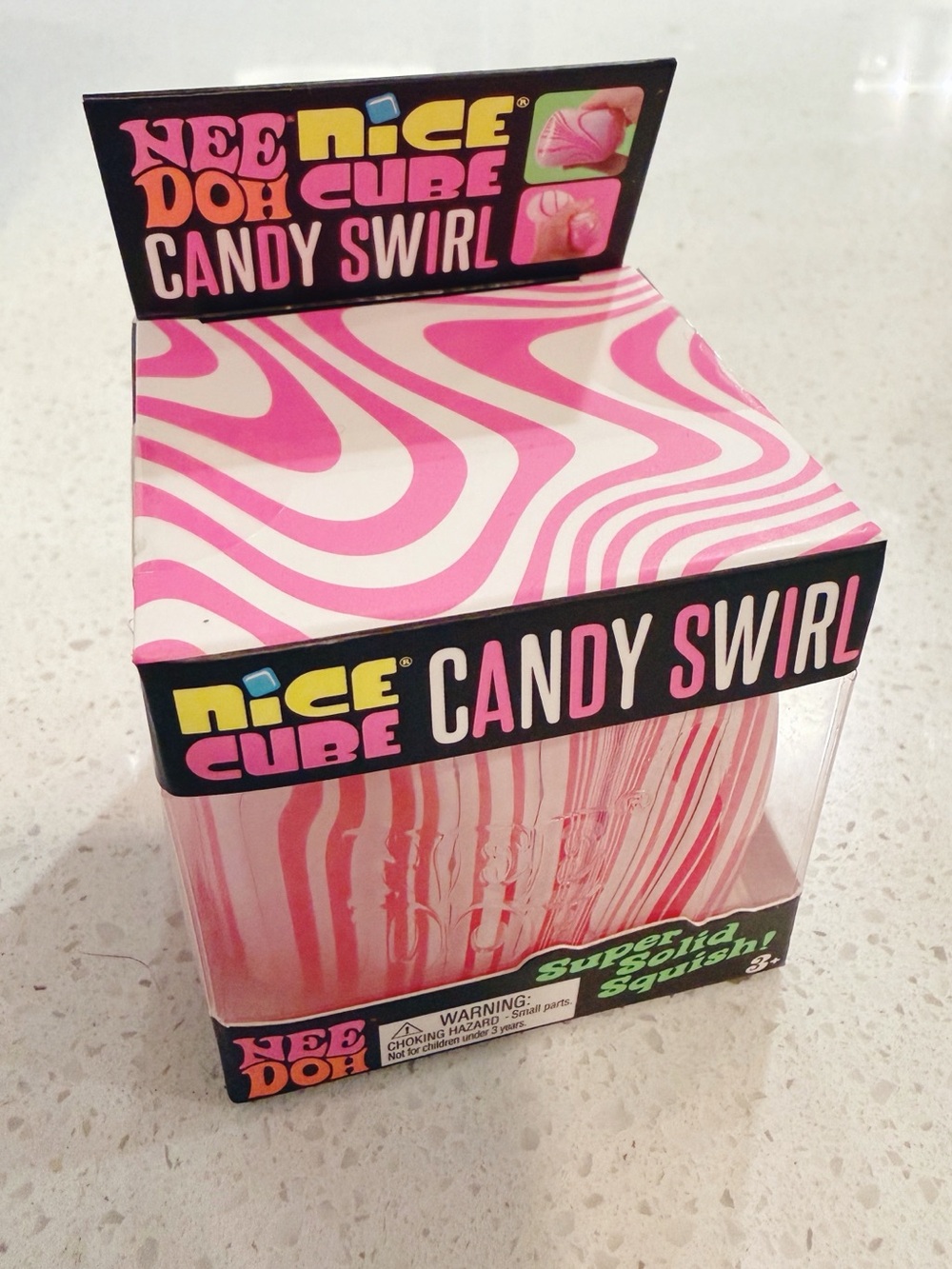 Nee Doh Nice Cube Candy Swirl Fidget Toy – New in Box